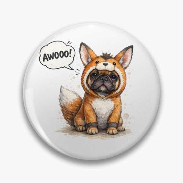 Item preview, French Bulldog Fox Costume – Cute Awoo Frenchie designed and sold by shallia.