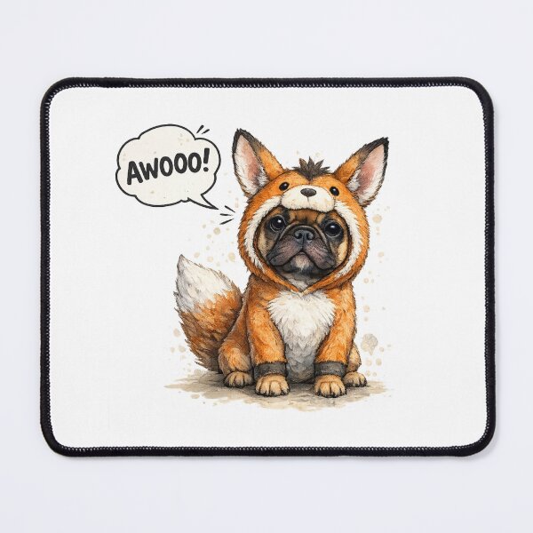 Item preview, French Bulldog Fox Costume – Cute Awoo Frenchie designed and sold by shallia.