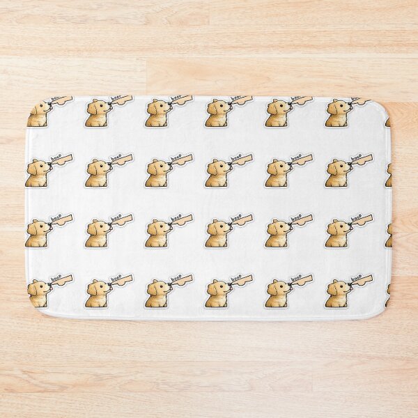 Item preview,  Boop - GOLDEN RETRIEVER getting a tap on the nose -STICKER designed and sold by CROFTARTS.