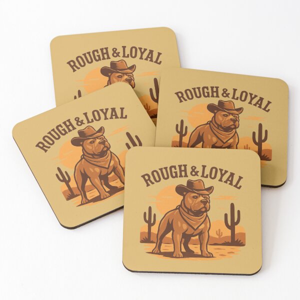 Item preview, Pitbull Rough and Loyal Desert Scene designed and sold by My Pitbull Place.