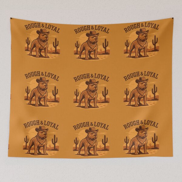 Item preview, Pitbull Rough and Loyal Desert Scene designed and sold by My Pitbull Place.