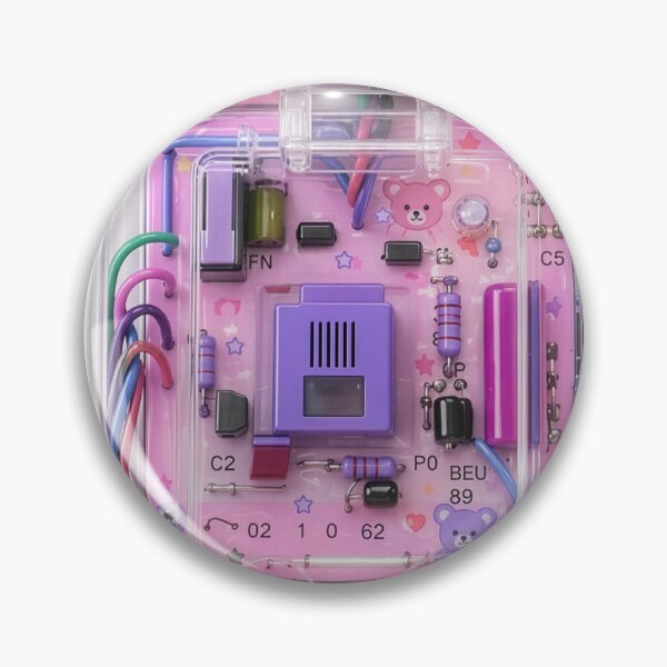 Item preview, Cyber Cute Pink Bears 80s 90s Y2K Transparent Phone designed and sold by Plastic Memory Archive.