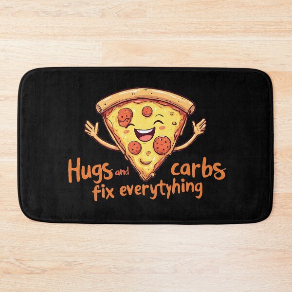 Item preview, Happy Pizza Slice Hugs and Carbs designed and sold by UrbanPrts.