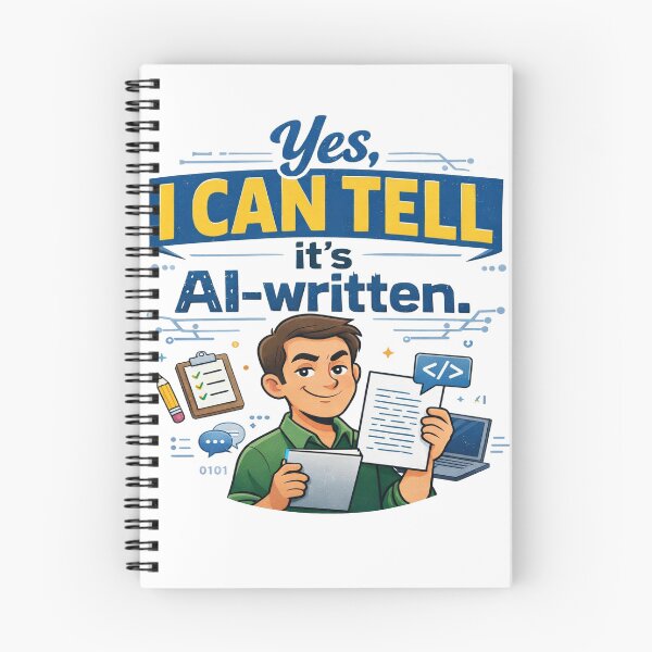 Item preview, I Can Tell It’s AI Written Funny Teacher designed and sold by CoolTShirtDesign.