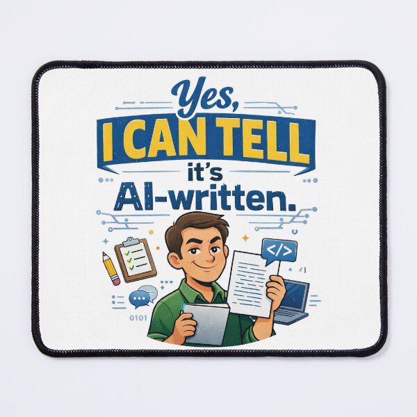 Item preview, I Can Tell It’s AI Written Funny Teacher designed and sold by CoolTShirtDesign.