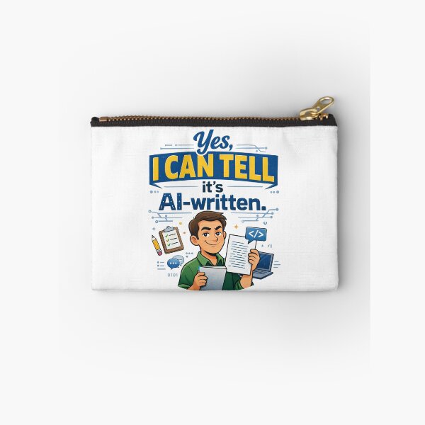 Item preview, I Can Tell It’s AI Written Funny Teacher designed and sold by CoolTShirtDesign.