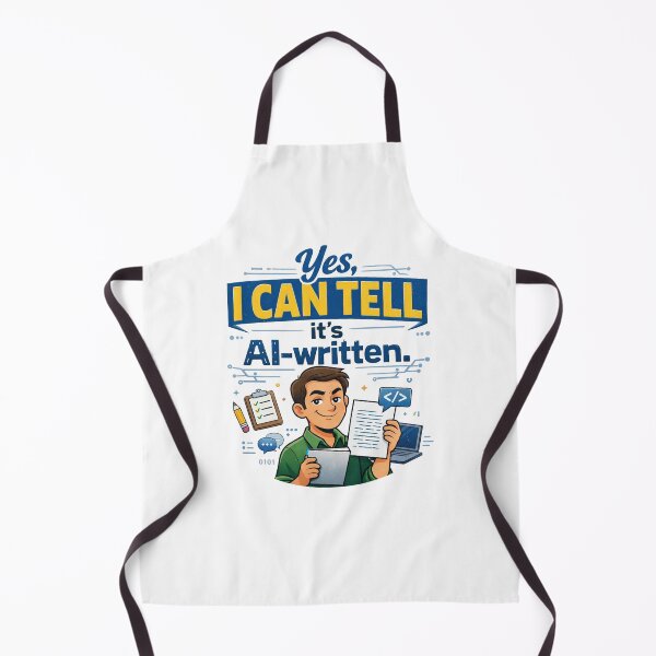 Item preview, I Can Tell It’s AI Written Funny Teacher designed and sold by CoolTShirtDesign.