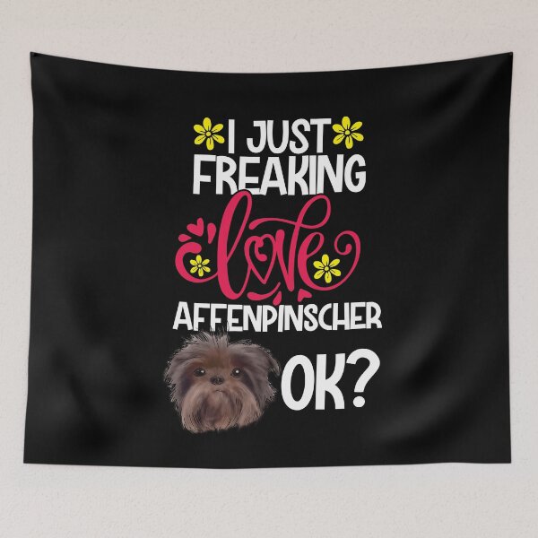 Item preview, I Just Freaking Love Affenpinscher Ok designed and sold by CosmoKitsch.
