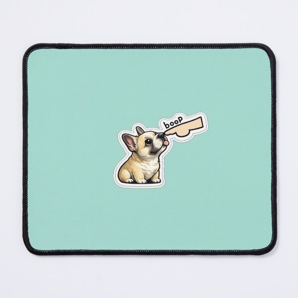 Item preview, Boop - FRENCH BULLDOG getting a tap on the nose -STICKER designed and sold by CROFTARTS.