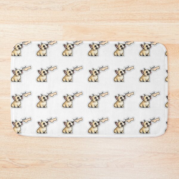 Item preview, Boop - FRENCH BULLDOG  getting a tap on the nose -STICKER designed and sold by CROFTARTS.