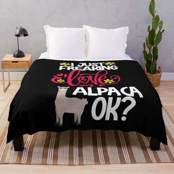 Item preview, I Just Freaking Love Alpaca Ok designed and sold by CosmoKitsch.