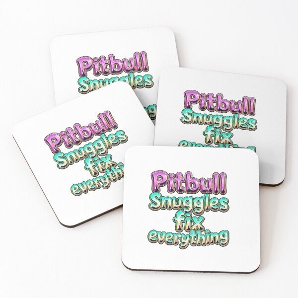 Item preview,  Pitbull Snuggles Colorful Large Metallic Bubble Letters designed and sold by My Pitbull Place.