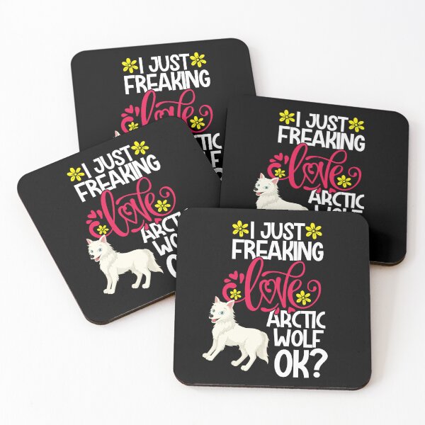 Item preview, I Just Freaking Love Arctic Wolf Ok designed and sold by CosmoKitsch.