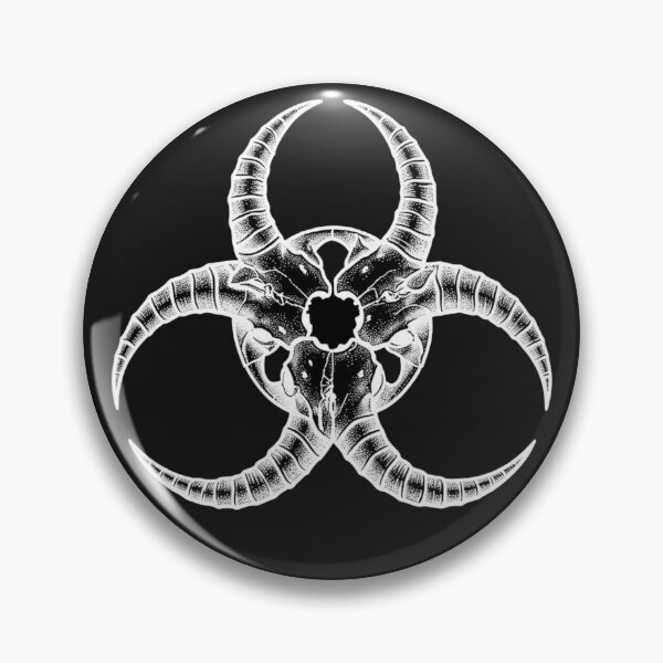 Item preview, Biohazard Ram Skull - Dark Aesthetic designed and sold by Dans3Macabr3.