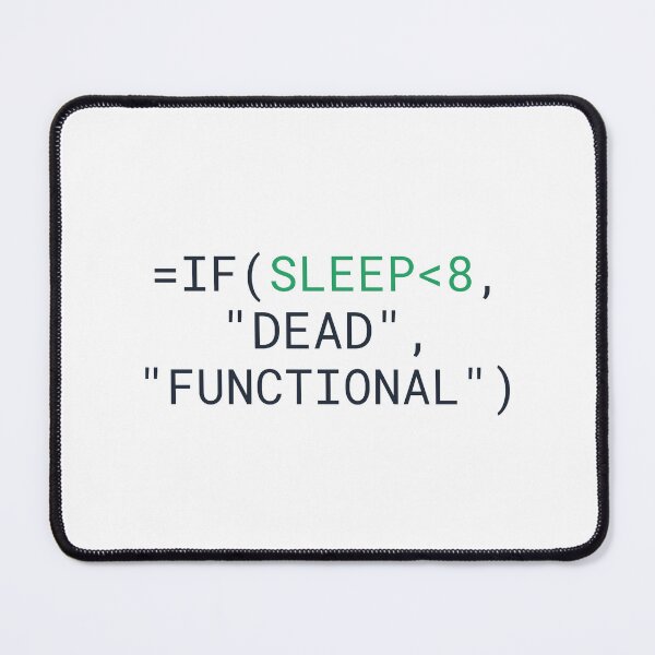 Item preview,  Excel Formula Shirt Sleep Dead Functional Funny designed and sold by DesignsO'Random.