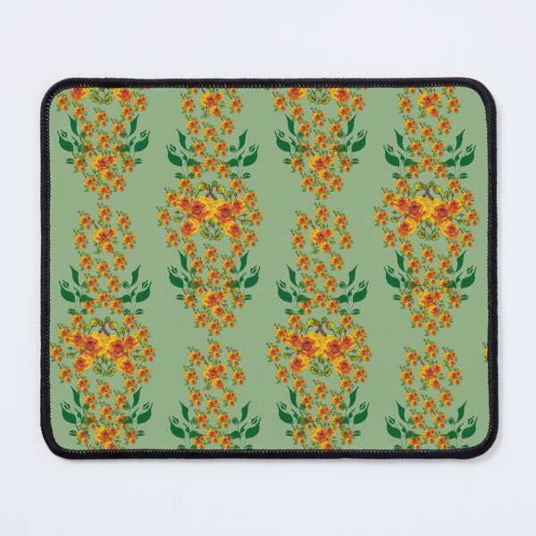 Item preview, Floral Teardrop on Moss Green designed and sold by TerryFarrow4.