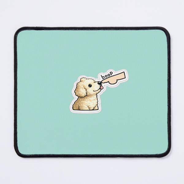 Item preview, BOOP - POODLE getting a tap on the nose -STICKER designed and sold by CROFTARTS.