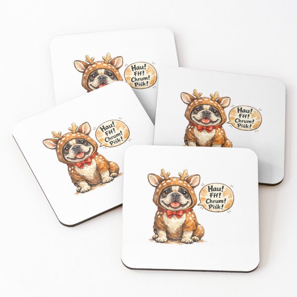 Item preview, Cute Bulldog Dressed as a Fawn – Funny designed and sold by shallia.