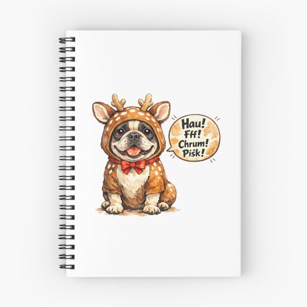 Item preview, Cute Bulldog Dressed as a Fawn – Funny designed and sold by shallia.
