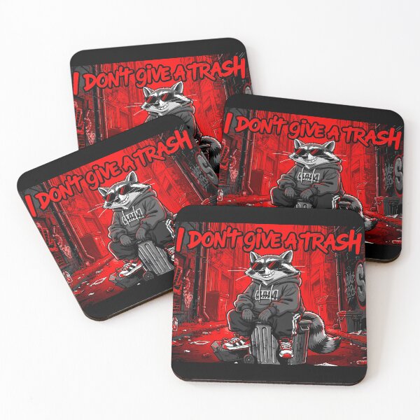 Item preview, Art I Dont Give A Trash Raccoon Funny designed and sold by ART ATTACK ZONE.