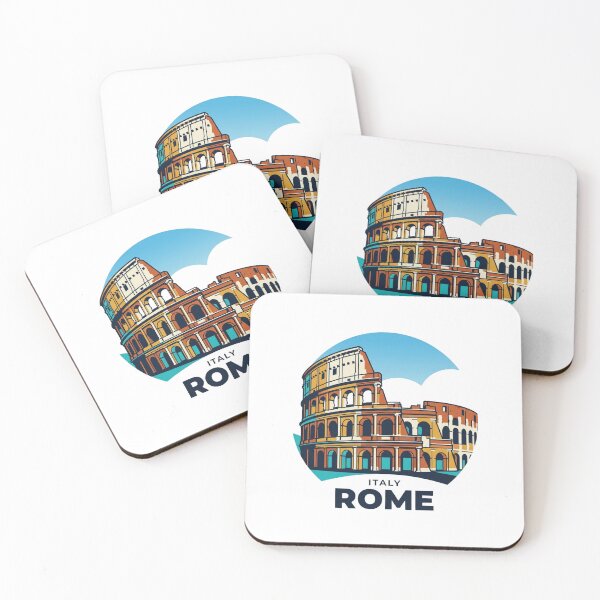 Item preview, Rome Colosseum Bold Retro Graphic Travel Art designed and sold by Inkworksbyshery.