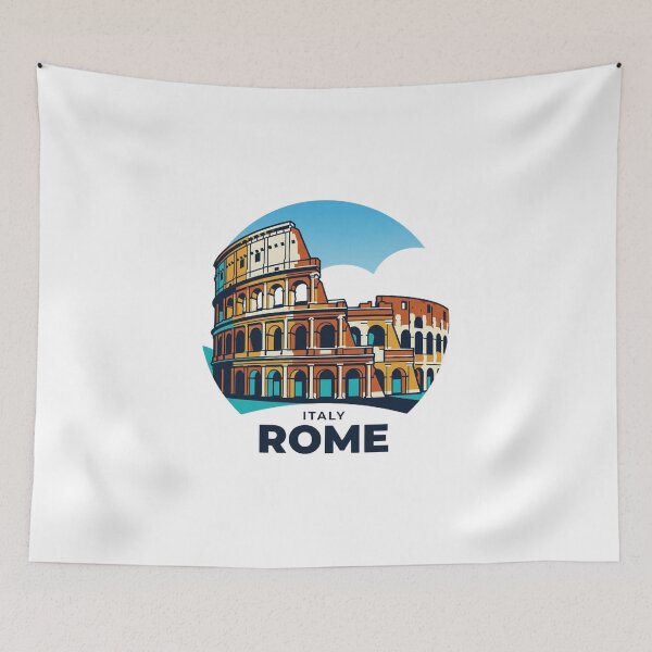 Item preview, Rome Colosseum Bold Retro Graphic Travel Art designed and sold by Inkworksbyshery.