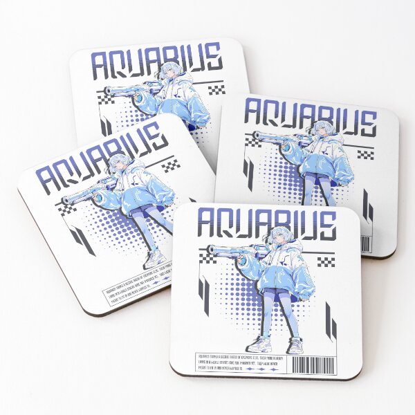Item preview, Diseño de personajes de Aquarius Anime Cyberpunk Streetwear designed and sold by ShopStellar.