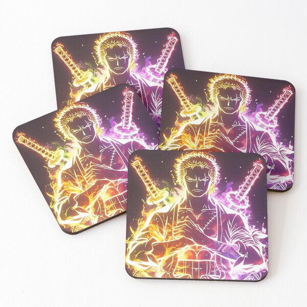 Item preview, Roronoa Zoro | Neon Samurai Swordsman Aura – Anime Inspired Warrior Glow Art designed and sold by Dyan4.