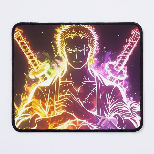 Item preview, Roronoa Zoro | Neon Samurai Swordsman Aura – Anime Inspired Warrior Glow Art designed and sold by Dyan4.