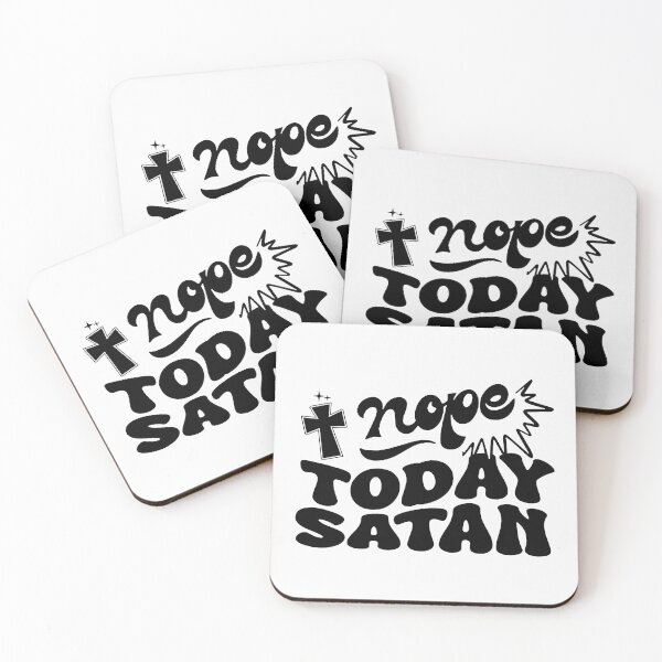 Item preview, Nope Today Satan; designed and sold by StickerApe.