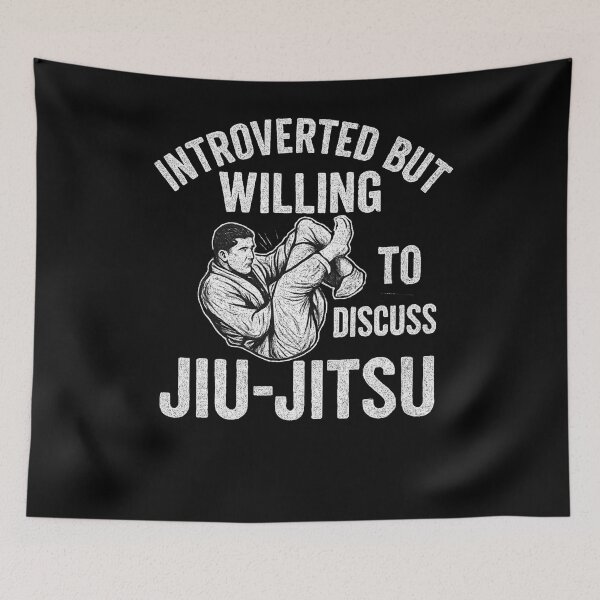 Item preview, Introverted But Willing To Discuss Jiu Jitsu designed and sold by SiarheiYur.