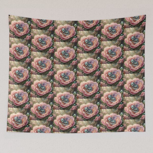 Item preview, ​Dreamy Dragon in a Peony. designed and sold by JoyNest = "The nest of joy".
