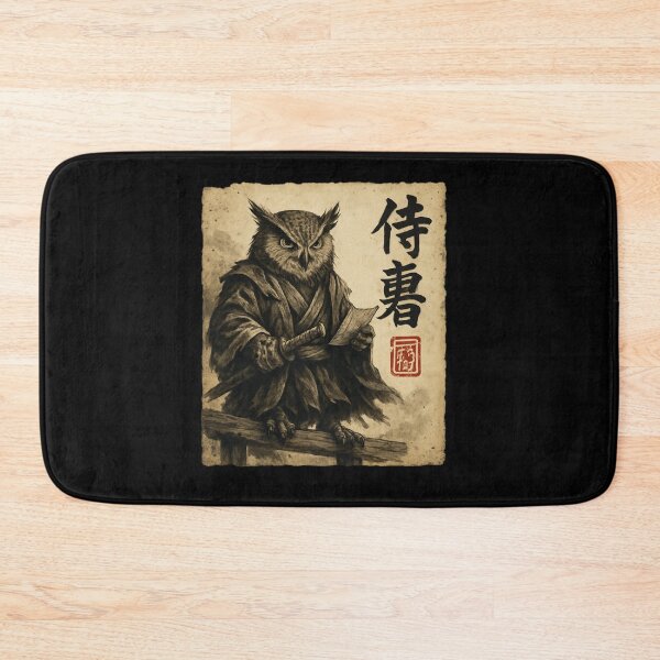 Item preview, Samurai Owl Scroll Warrior designed and sold by SiarheiYur.