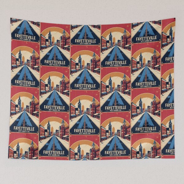 Item preview, Fayetteville West Virginia 1950s USA Vintage Travel Tourism designed and sold by TravelersGems.