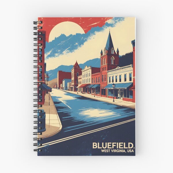 Item preview, Bluefield West Virginia 1950s USA Vintage Travel Tourism designed and sold by TravelersGems.
