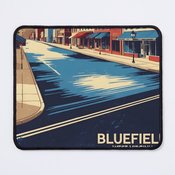 Item preview, Bluefield West Virginia 1950s USA Vintage Travel Tourism designed and sold by TravelersGems.
