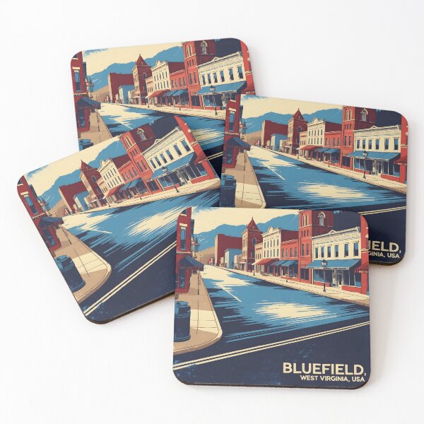 Item preview, Bluefield West Virginia 1950s USA Vintage Travel Tourism designed and sold by TravelersGems.