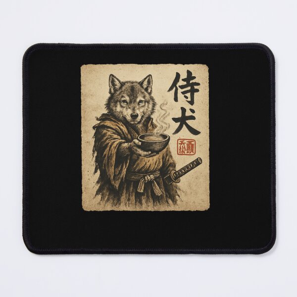 Item preview, Samurai Wolf Offering Tea designed and sold by SiarheiYur.