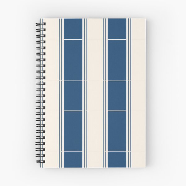 Item preview, Navy Blue and Cream Nautical Vertical Stripe Geometric Pattern designed and sold by A1DesignMinimal.