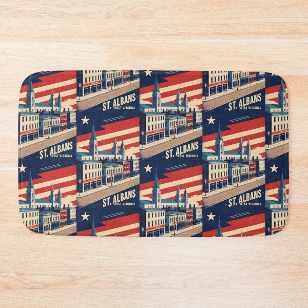 Item preview, St Albans West Virginia 1950s USA Vintage Travel Tourism designed and sold by TravelersGems.