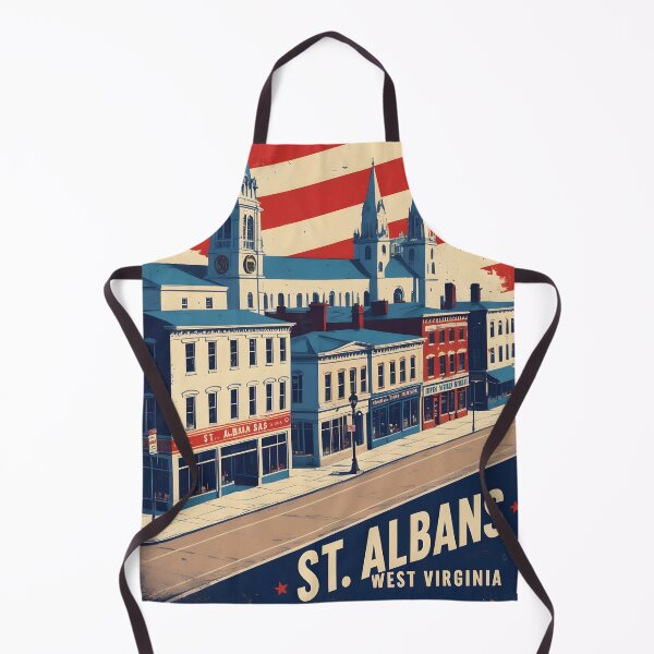 Item preview, St Albans West Virginia 1950s USA Vintage Travel Tourism designed and sold by TravelersGems.