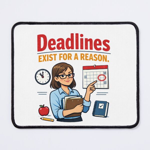 Item preview, Deadlines Exist for a Reason Teacher designed and sold by CoolTShirtDesign.