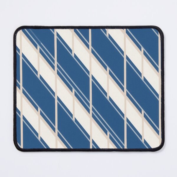 Item preview, Modern Navy Blue and Cream Diagonal Geometric Abstract Pattern designed and sold by A1DesignMinimal.