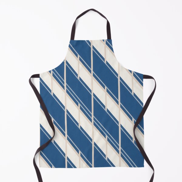 Item preview, Modern Navy Blue and Cream Diagonal Geometric Abstract Pattern designed and sold by A1DesignMinimal.