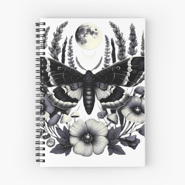 Item preview, Butterfly– Gothic Death Moth Botanical (Dark Academia) designed and sold by Yujanne.