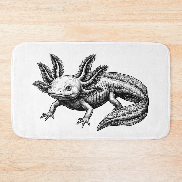 Item preview, Realistic bold line axolotl designed and sold by Minimalisticaly.