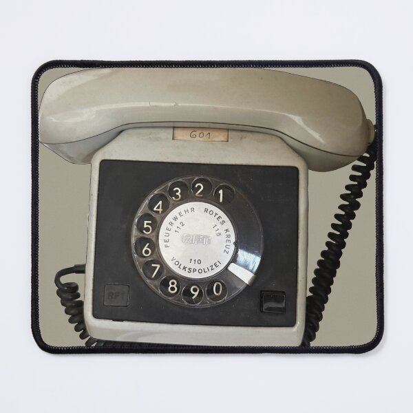 Item preview, Old East German telephone with rotary dial designed and sold by suekieper.