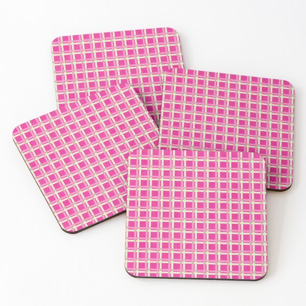 Item preview, Hand-drawn grid of pink squares  designed and sold by Smiley-Sparrow.
