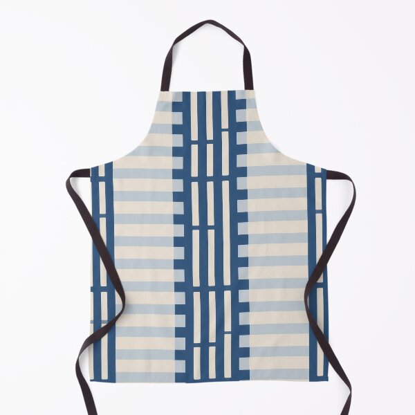 Item preview, Modern Navy Blue and Cream Technical Geometric Abstract Pattern designed and sold by A1DesignMinimal.