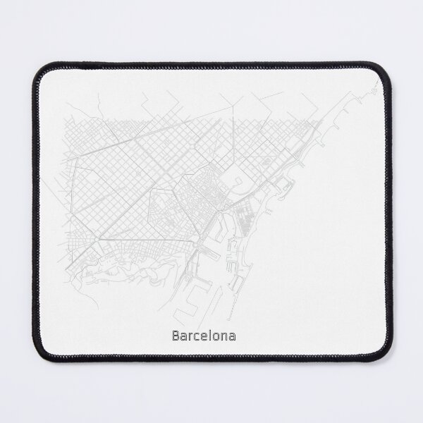 Item preview, Minimalist Barcelona Street Grid Map designed and sold by design2xstudio.